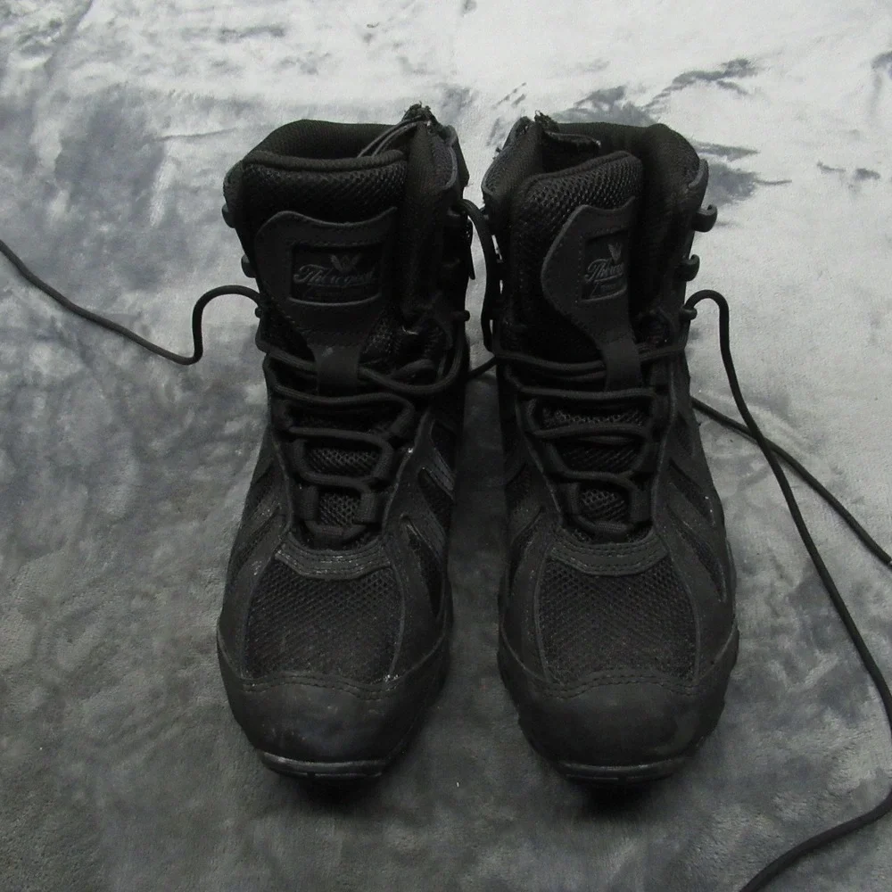 Thorogood Boots Unisex 6M‎ 8W Black Steel Toe 6